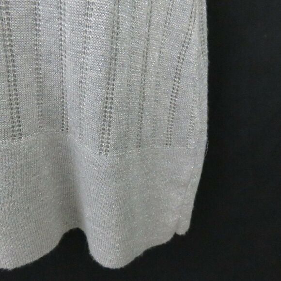 Lumiere Silver Gray Knit Dress Sparkly Club Party - Picture 4 of 8